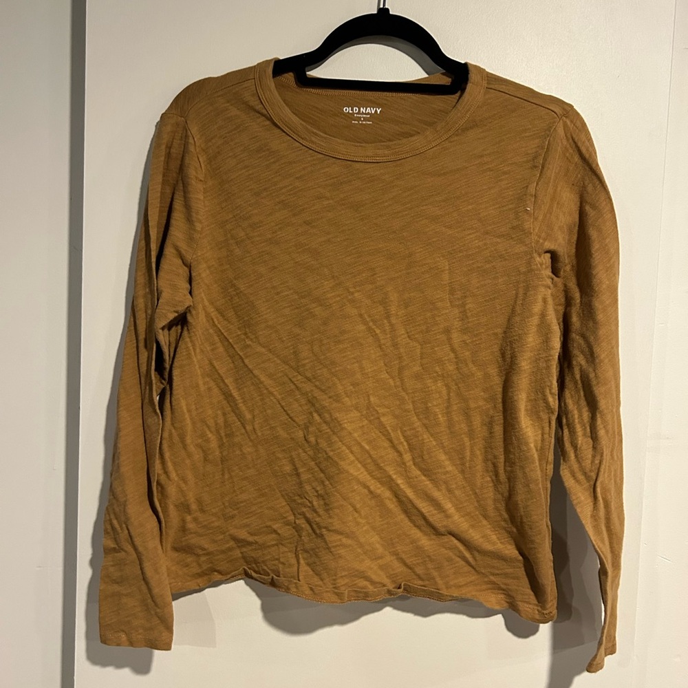 Old Navy Mustard Long Sleeve Shirt